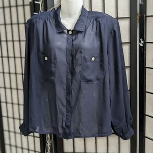 Claus Button Down Shear Top. 14